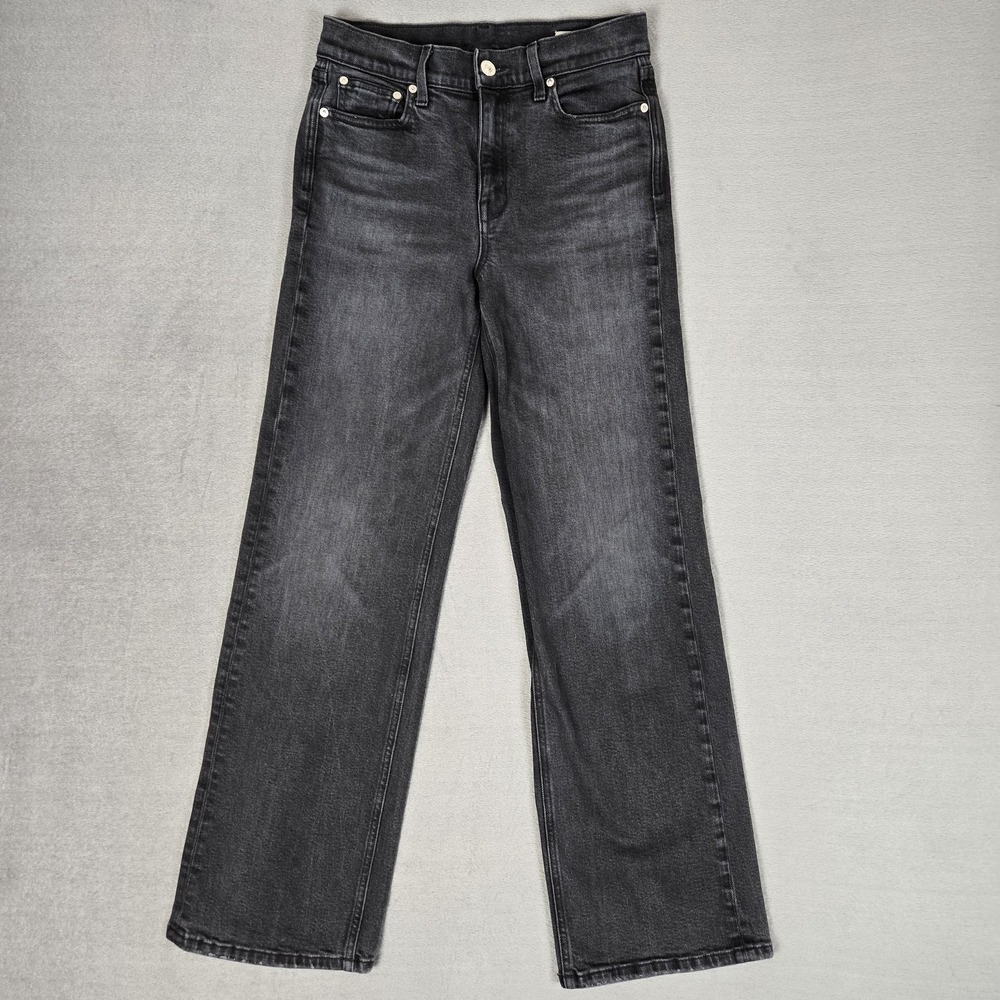AYR Jeans Womens 27 The Secret Sauce Wide Leg Denim Date Night Black Stretch